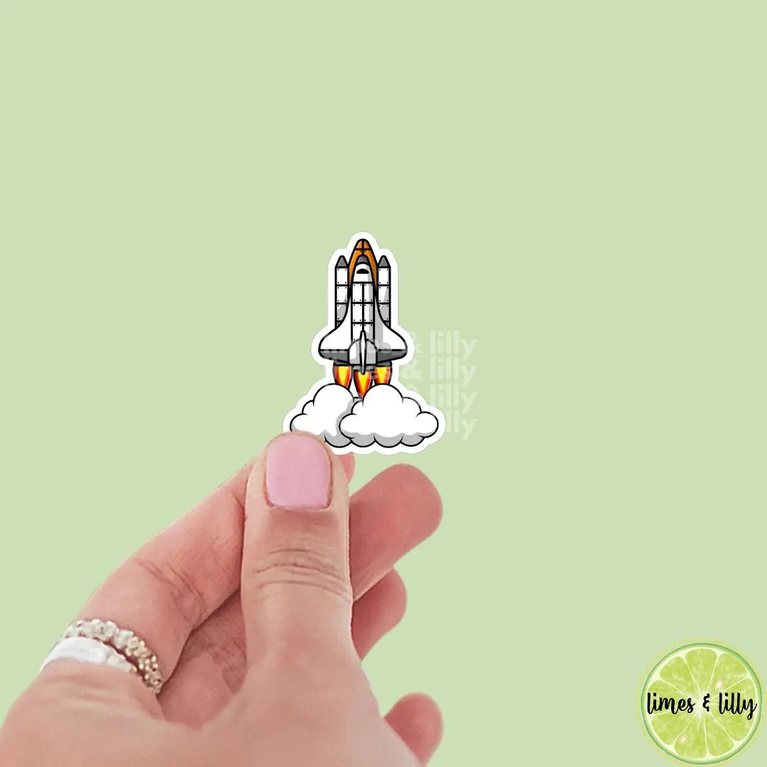 Space Shuttle Launch Vinyl Sticker, Kindle Stickers, Laptop Stickers, Space Center, Water Bottle ... | Etsy (US)