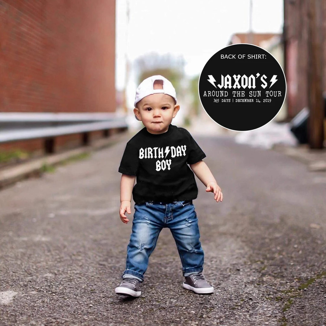 Rockin One First Birthday Personalized 1st Birthday Outfit Boy Guitar Birthday Rock N Roll Birthd... | Etsy (US)