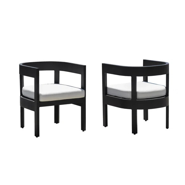 Everlee Patio Dining Armchair (Set of 2) | Wayfair North America