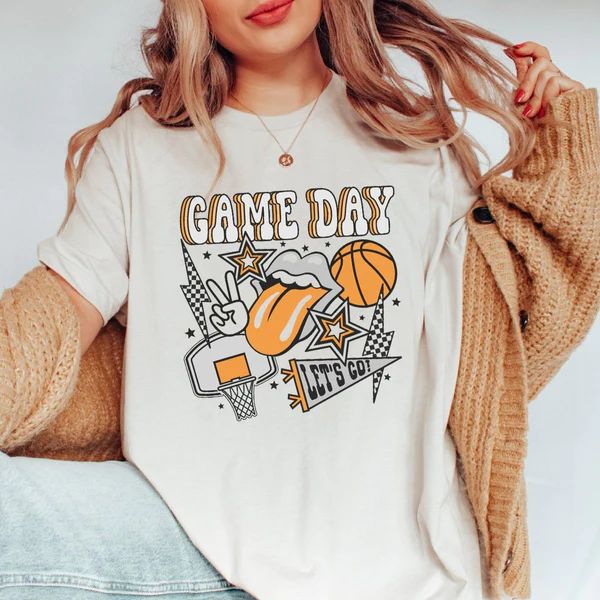 Game Day Basketball Collage Tee | Limeberry Designs