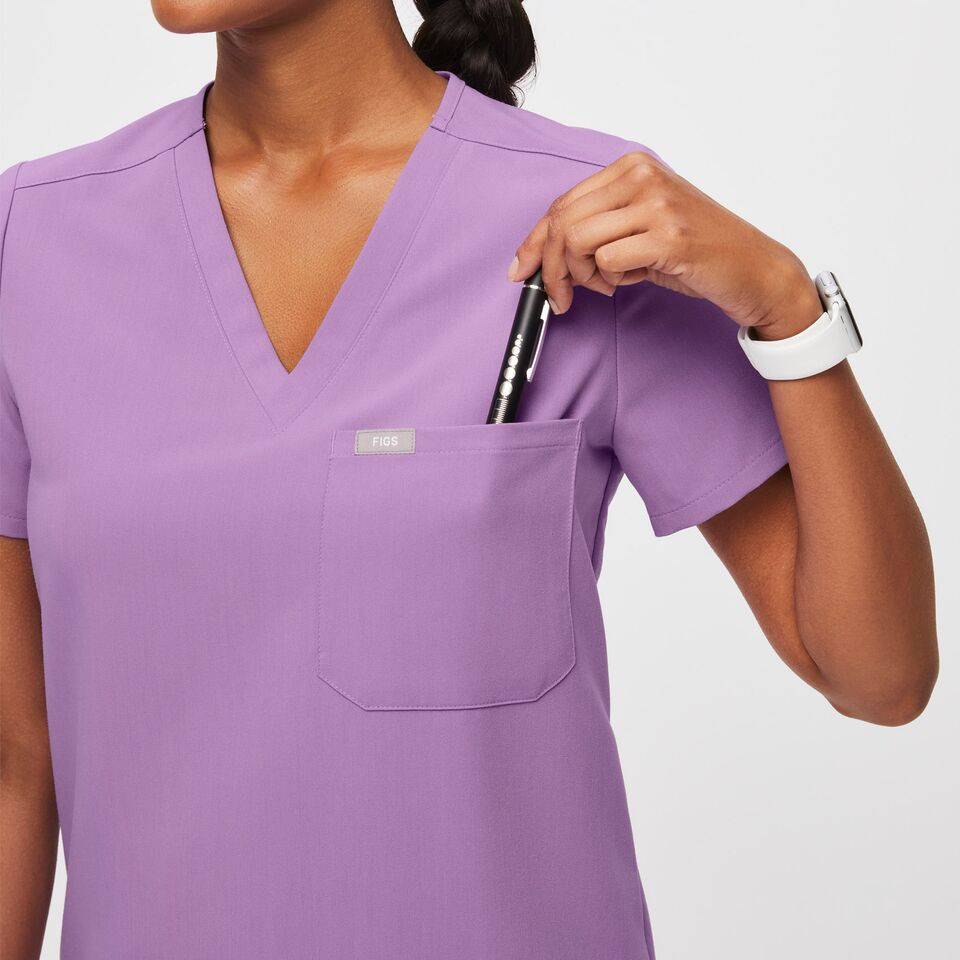 Women's Catarina One-Pocket Scrub Top™ - Lilac Dawn · FIGS | FIGS