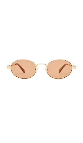 Poseidon Deux Sunglasses in Gold & Chocolate Mono | Revolve Clothing (Global)