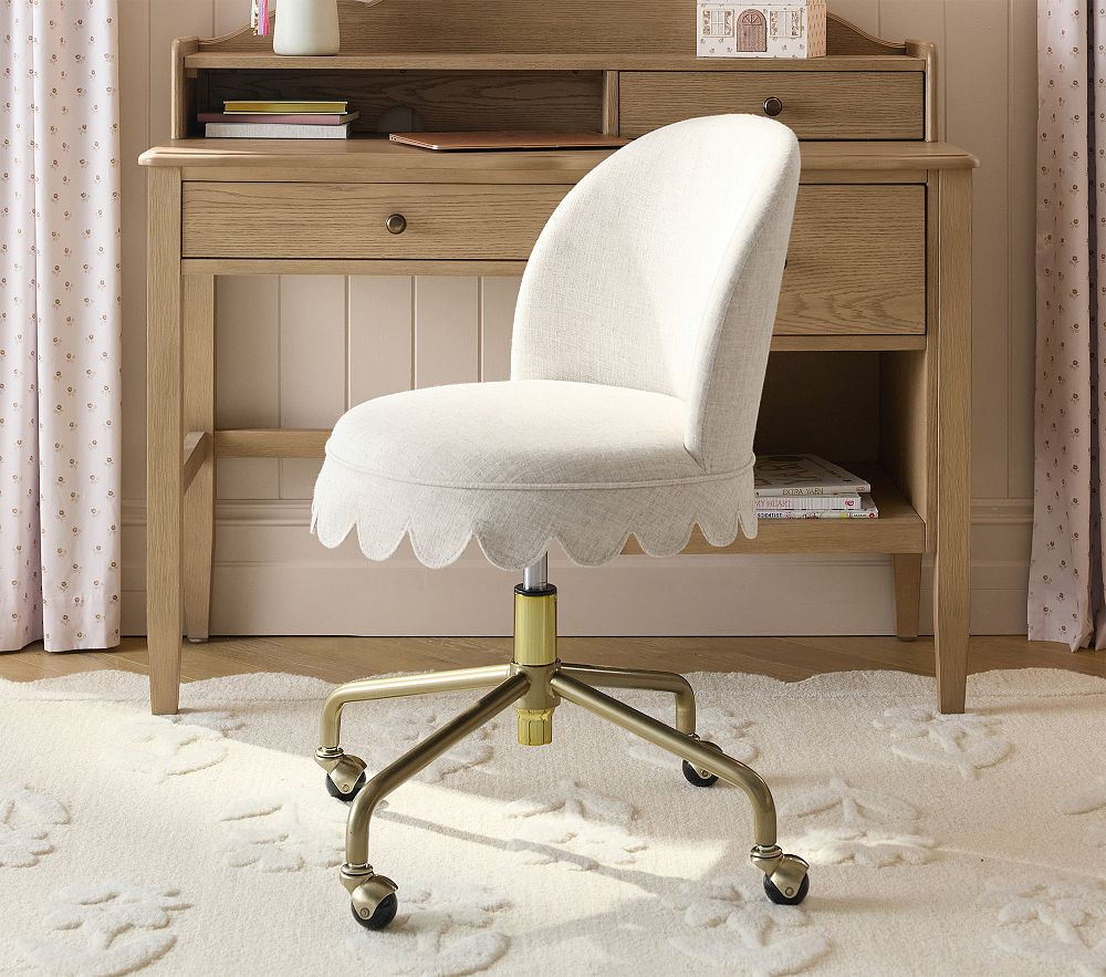 Scallop Skirt Swivel Desk Chair | Pottery Barn Kids