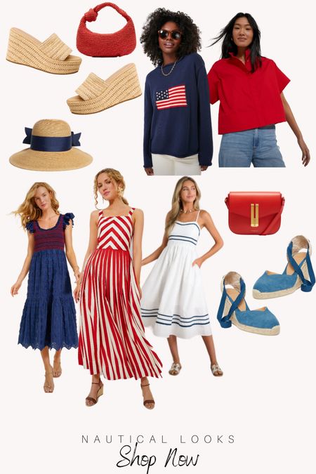 The signature stripes and a navy-and-white color scheme set the sail for this style. However, it's not just those two classics that can give you this vibe. Colors of red, white and blue with stripes or prints all embody this beautiful and classy style. Comfort meets chic, providing the care and ease that expecting mothers need, wrapped in designs that flatter and celebrate the journey of maternity. During the warm summer season, it's all about staying cool and trendy, and nautical themed maternity wear achieves just that, blending functionality with a look that's forever tied to the enchantment of the sea. Embrace the nautical spirit with classic sailor collars and breezy tunics. Navy and white stripes are a nautical staple, creating a streamlined, chic appearance. They can be nicely tailored to fit and flatter your changing body. Prioritizing comfort is very important with this style as with any style during pregnancy. Finding comfort in the fashion of the coastlines, these looks are ideal for those who aim to maintain their style edge throughout the warmer months. 

#LTKTravel #LTKShoeCrush #LTKSeasonal
