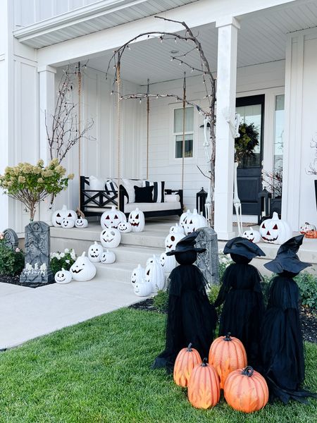 Halloween front porch decor ideas. 

#LTKHalloween #LTKhome #LTKSeasonal