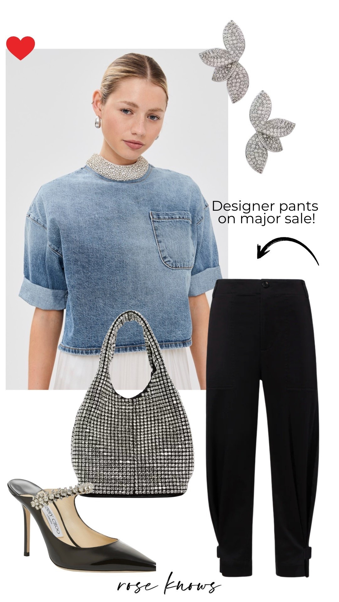 What I’m wearing  NEW Years Eve 
Crystal collar 
Proenza Pants on major sale!! 


#LTKSaleAlert #LTKOver40 #LTKHoliday