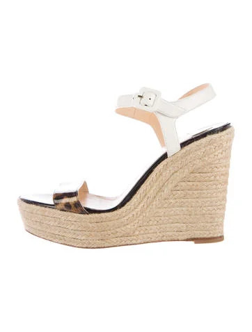 Christian Louboutin Patent Leather Espadrille Wedges | The Real Real, Inc.