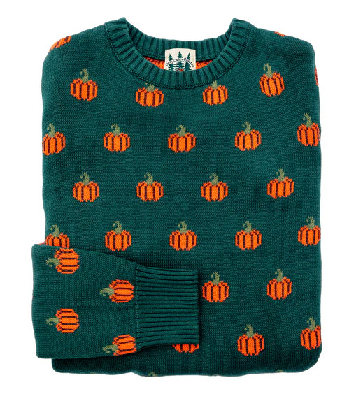 The Country Pumpkin Men's Sweater - Green | Kiel James Patrick