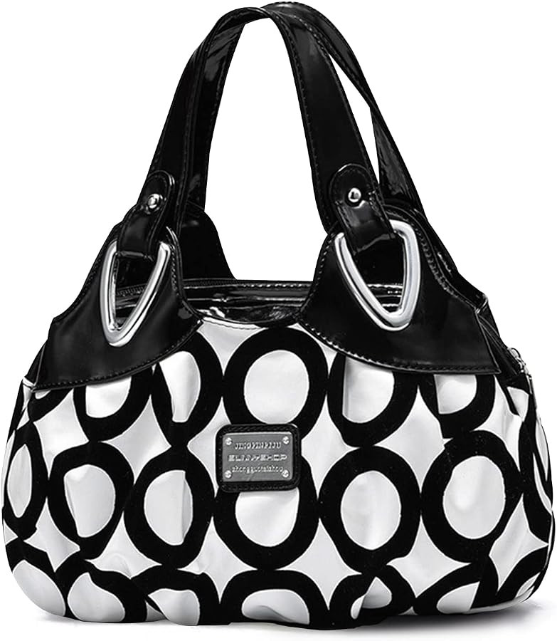 NICOLE & DORIS Ladies Fashion Handbags Elegant Top-handle Bags for Women Floral Shoulder Bags PU ... | Amazon (US)