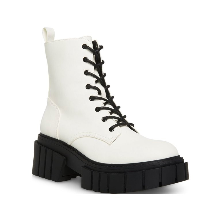Madden Girl Women's Philly Exaggerated Lug Sole Lace Up Boot | Walmart (US)