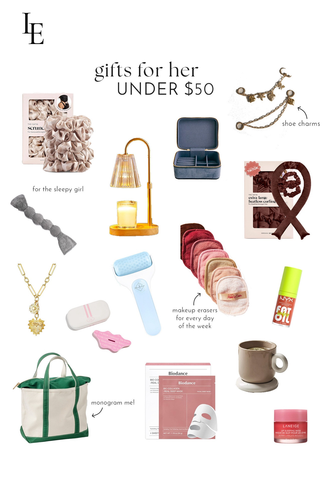 gifts for her under $50! perfect for stocking stuffers, white elephant, easy gifts for your friends, or if you’re on a budget ✨

#LTKGiftGuide #LTKFindsUnder50