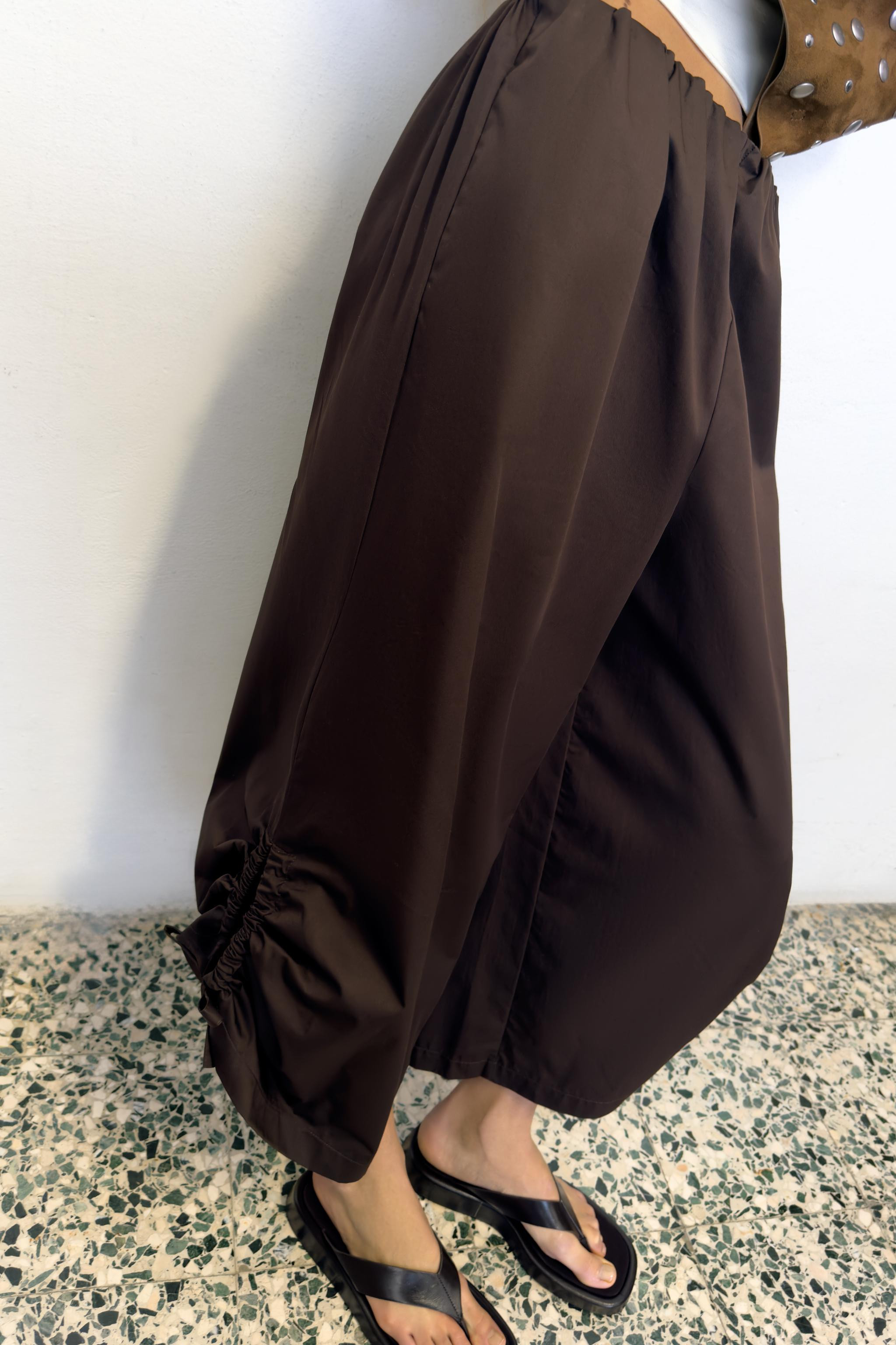 ADJUSTABLE HEM CULOTTE PANTS | Zara US