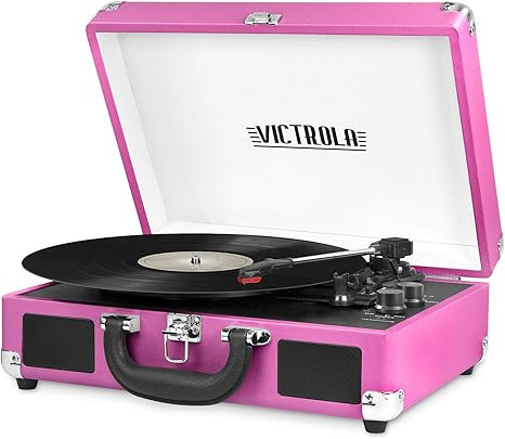 Victrola Journey Bluetooth Portable Suitcase Record Player – with Built-in Speakers, 3 Speed Vi... | Amazon (US)