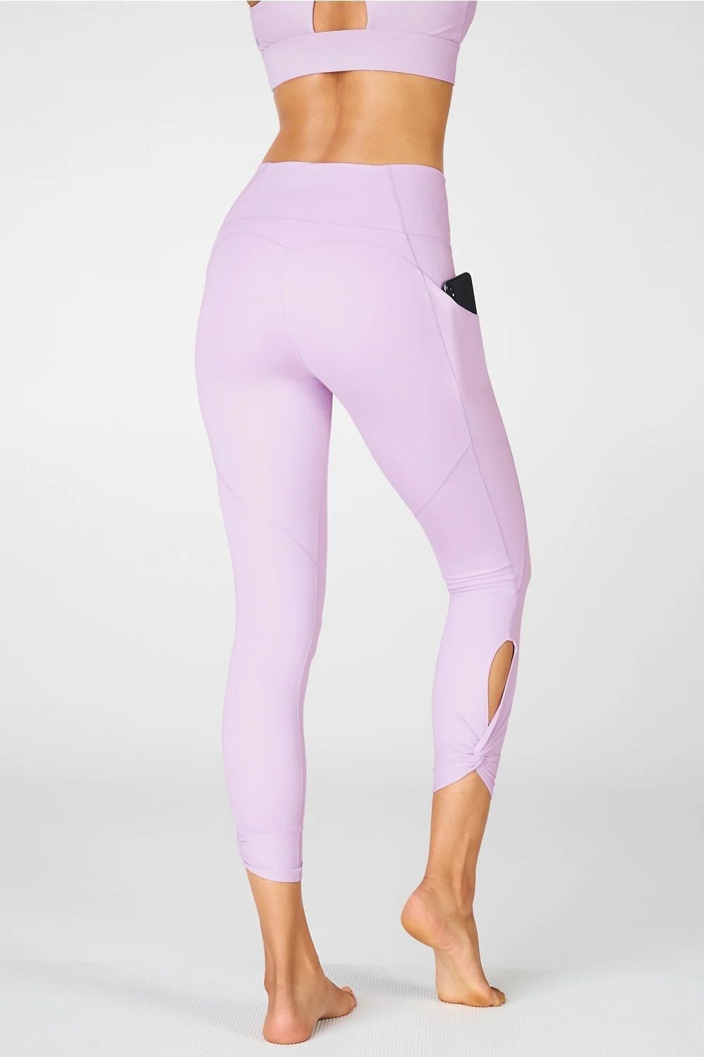Oasis PureLuxe High-Waisted Twist 7/8 Legging | Fabletics - North America