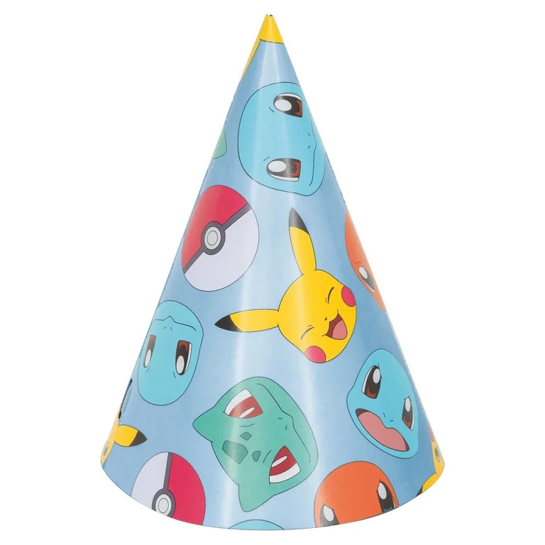 Pokémon Party Hats, 8ct | Walmart (US)