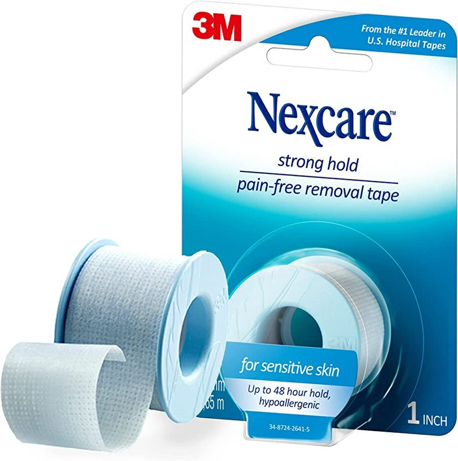Nexcare Strong Hold Pain-Free Removal Tape, From the #1 leader in U.S. hospital tapes1 in x 4 yd | Amazon (US)