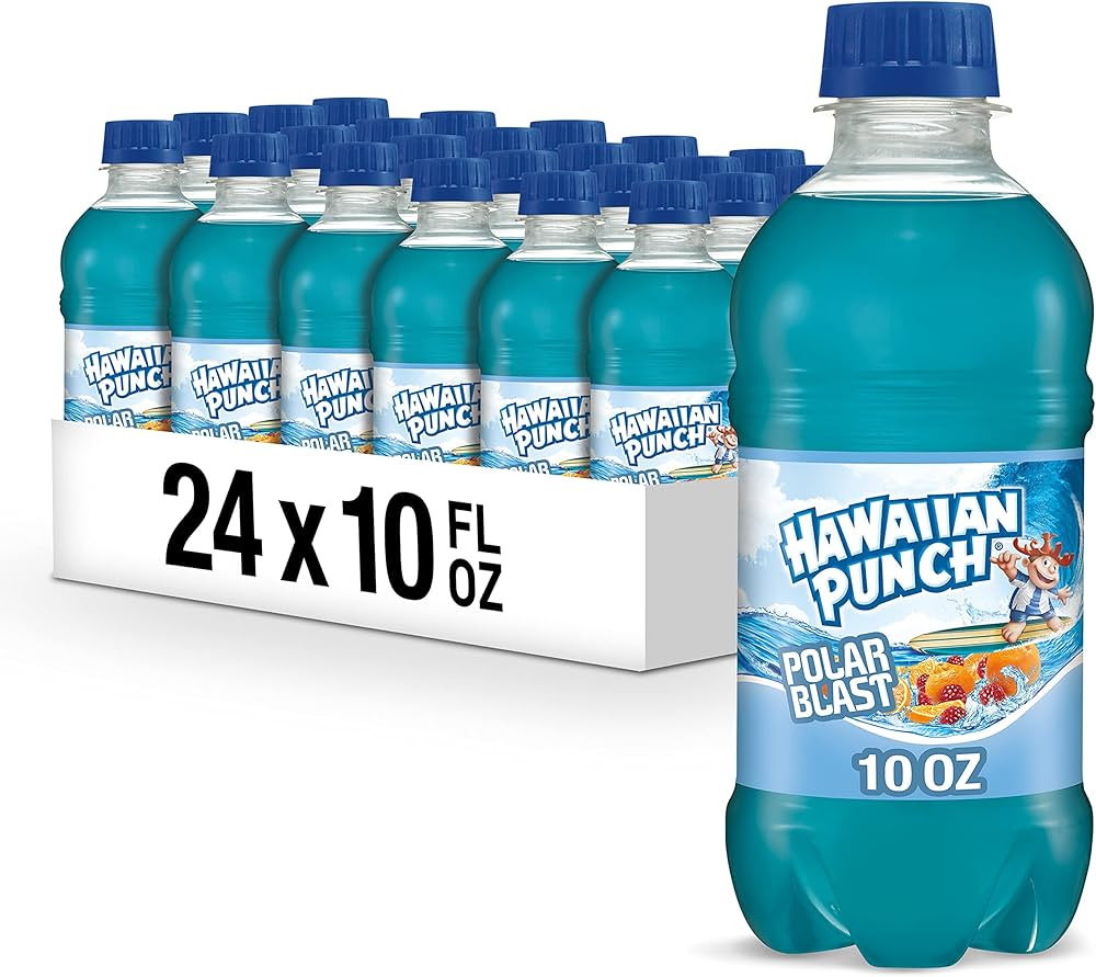 Hawaiian Punch Polar Blast Fruit Juice Drink, 10 Fl Oz Bottles, 24 Count (4 Packs Of 6), Ready-to... | Amazon (US)