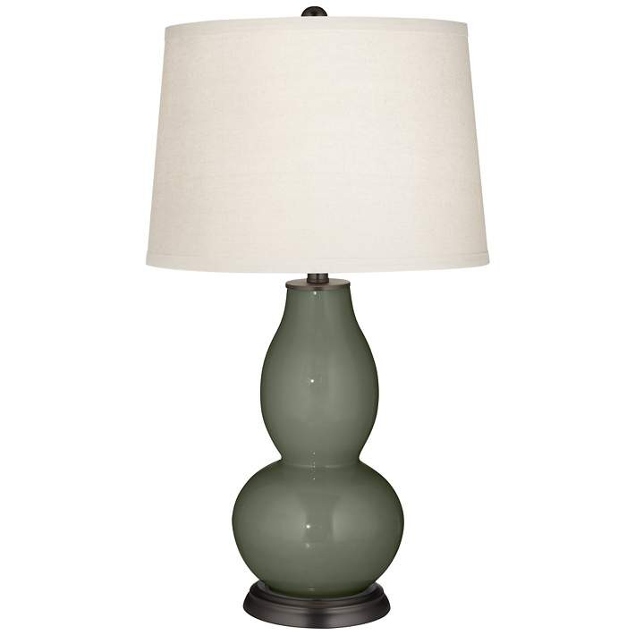 Deep Lichen Green Double Gourd Table Lamp - #29N89 | Lamps Plus | Lamps Plus