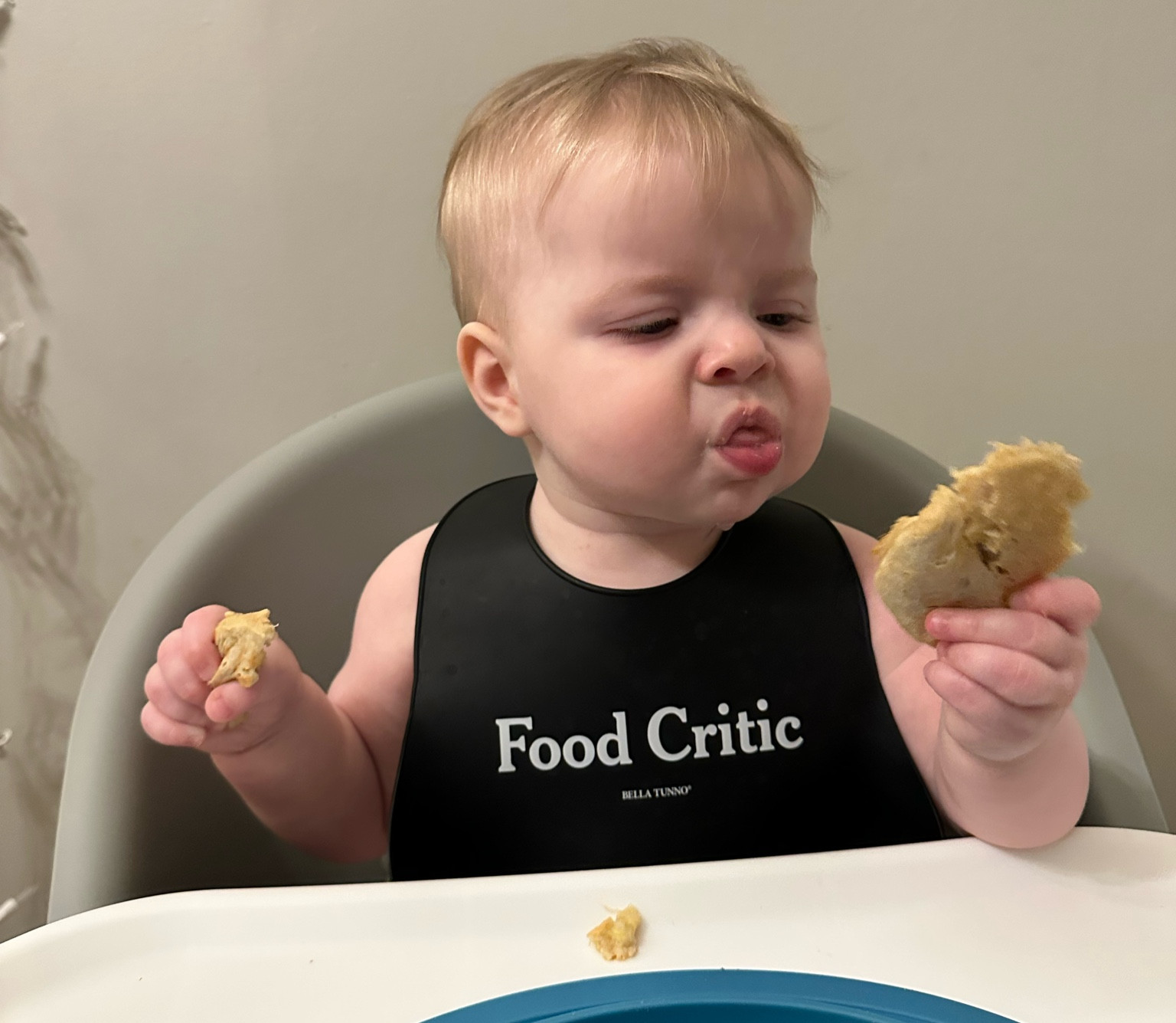 Real life food critic 😂

#LTKBaby