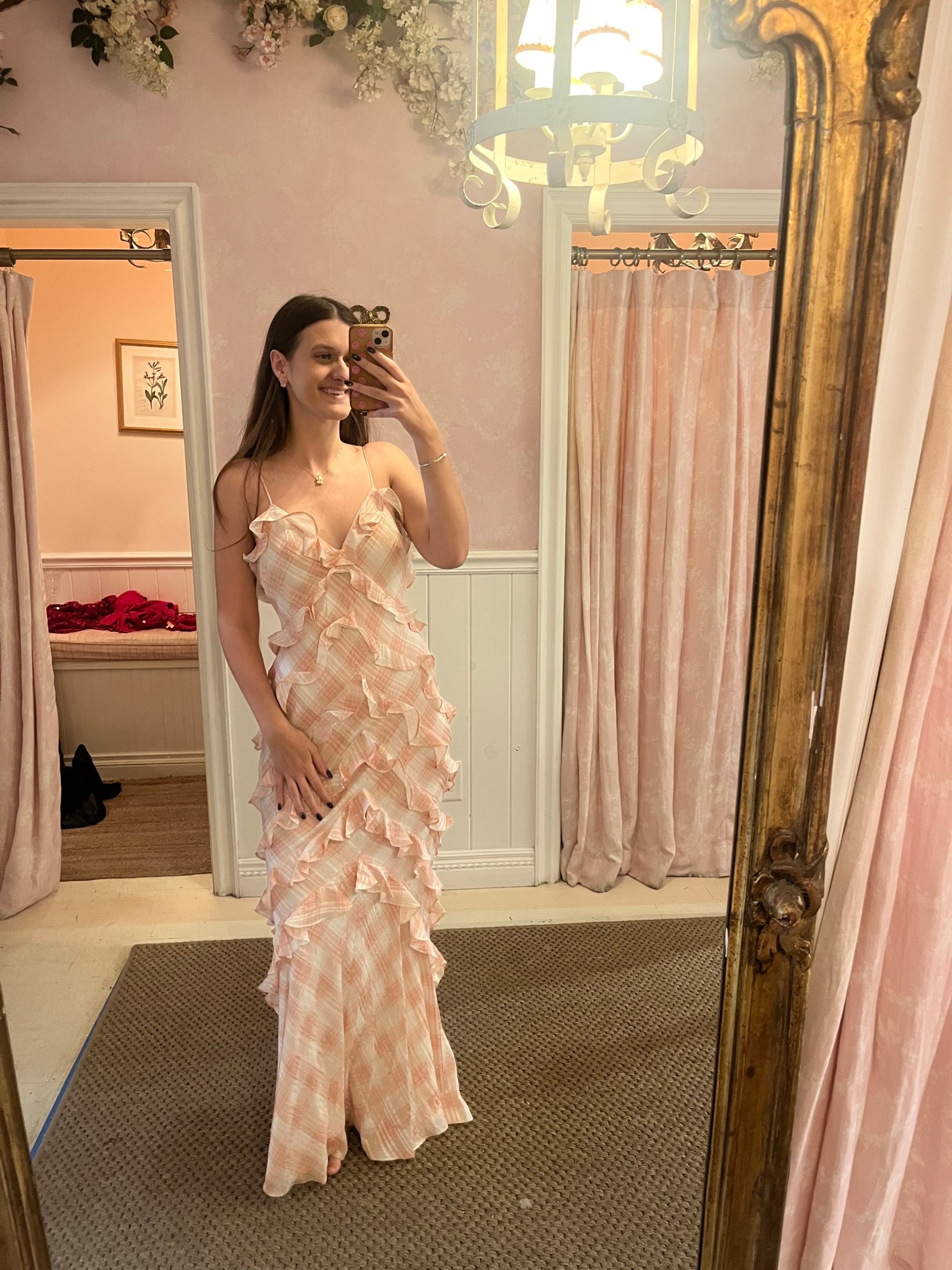 this pink maxi dress would be absolutely stunning for any holiday party you have this season! I’m wearing a size 2 and absolutely love the fit! such a gorgeous dress! 

#LTKSeasonal #LTKHoliday