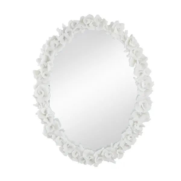 A&B Home Coral Mirror - White | Bed Bath & Beyond