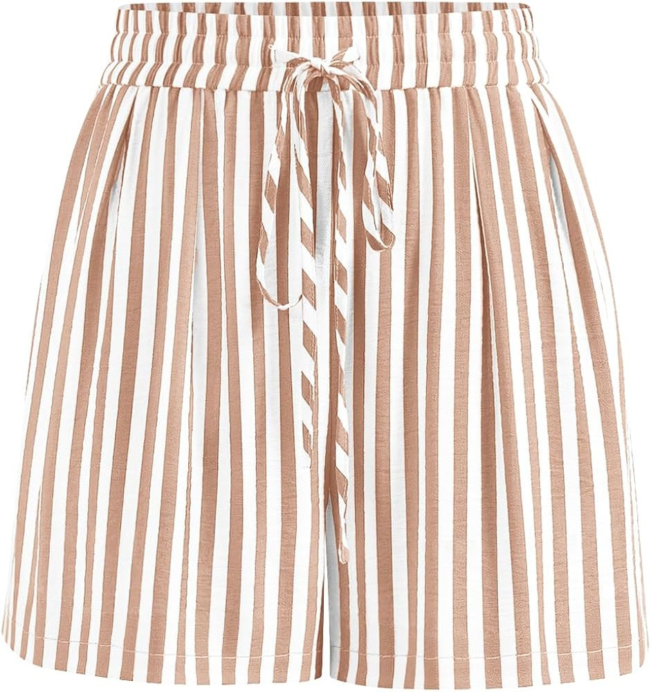 PRETTYGARDEN Elastic Waist Summer Shorts for Women Trendy 2026 Gingham Cute Pajama Bottoms Plaid ... | Amazon (US)