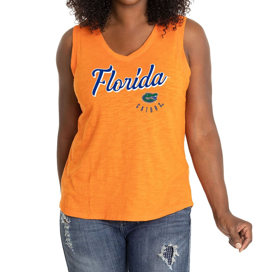 Florida Gators Women's Sloan Slub V-Neck Tank Top - Orange | Fanatics
