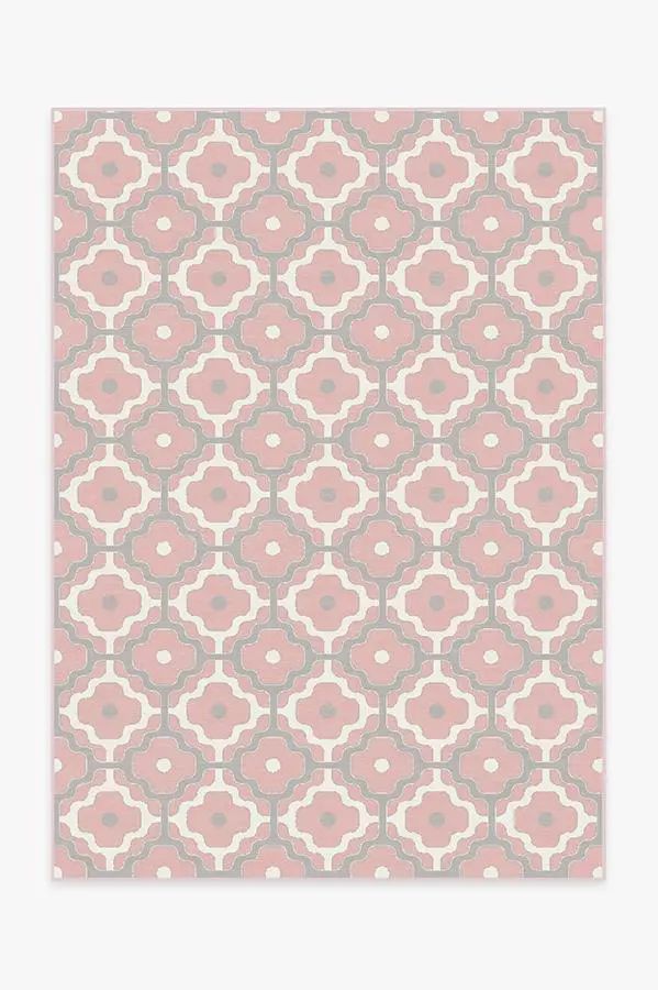 Chloe Trellis Pink Rug | Ruggable