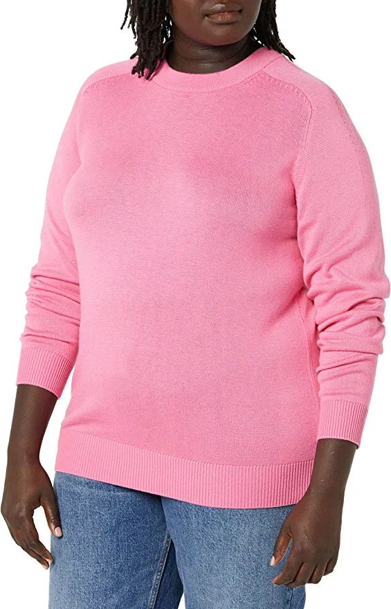 Amazon Aware Women's Pointelle Crewneck Sweater | Amazon (US)