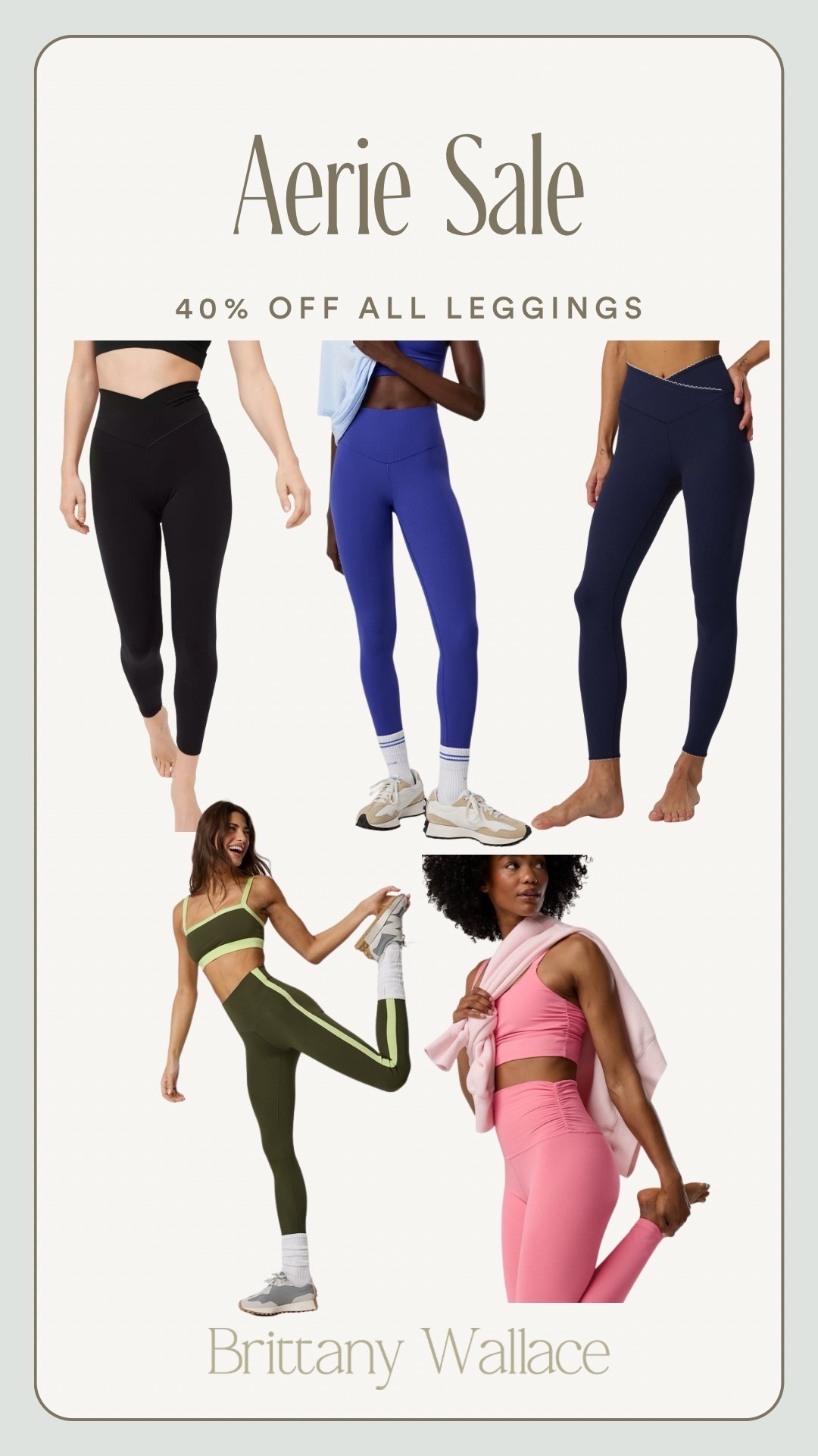 40% off all leggings at Aerie! So many cute colors and styles!! 
athletic wear, activewear, leggings, sale 

#LTKfitnessgoals #LTKActive #LTKSaleAlert