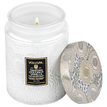 Tahitian Coconut Vanilla Glass Jar Candle - VOLUSPA | Sephora | Sephora (US)