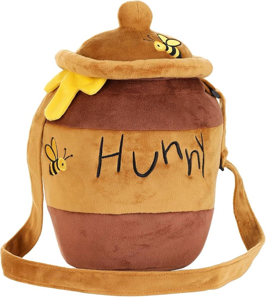 Winnie the Pooh Hunny Pot Costume Companion Bag - Soft Pot-Shaped Purse | Amazon (US)