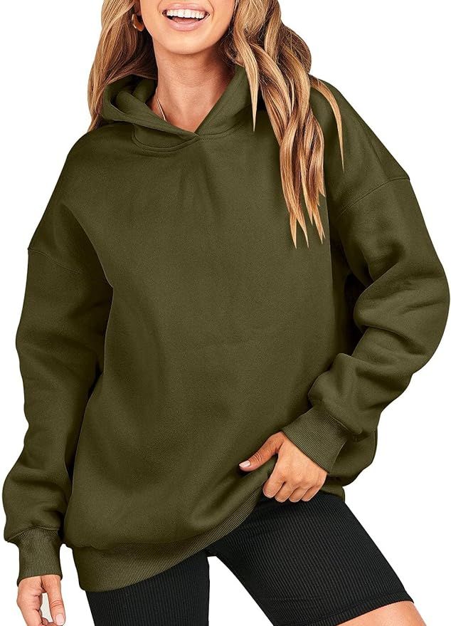 ANRABESS Women's Oversized Hoodies Fleece Hooded Sweatshirts Casual Long Sleeve Pullover Loose 20... | Amazon (US)