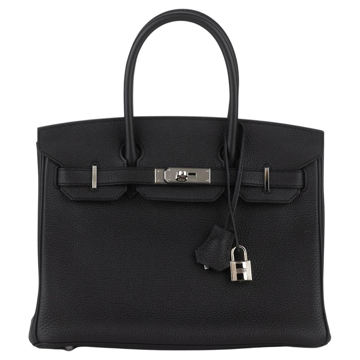 Hermès Birkin 30 Black Togo Palladium | 1stDibs
