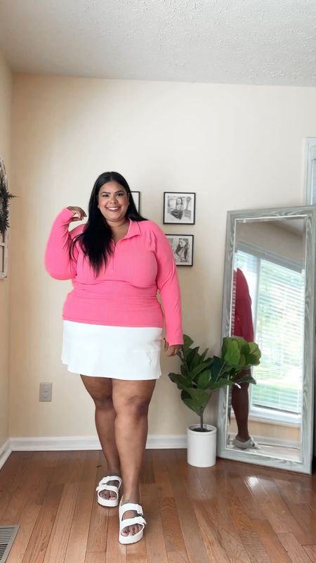 It’s finally friday! 🙌🏽 I’ve got a ton of errands to run so i threw on this comfy athletic skort and pullover! I love how put together I look in this but still able to run around and chase my kids! #curvystyle #size20style #springoutfitideas #colorfulfashion #springstyle #springfashion #affordablefashion 

#LTKmidsize #LTKplussize #LTKstyletip