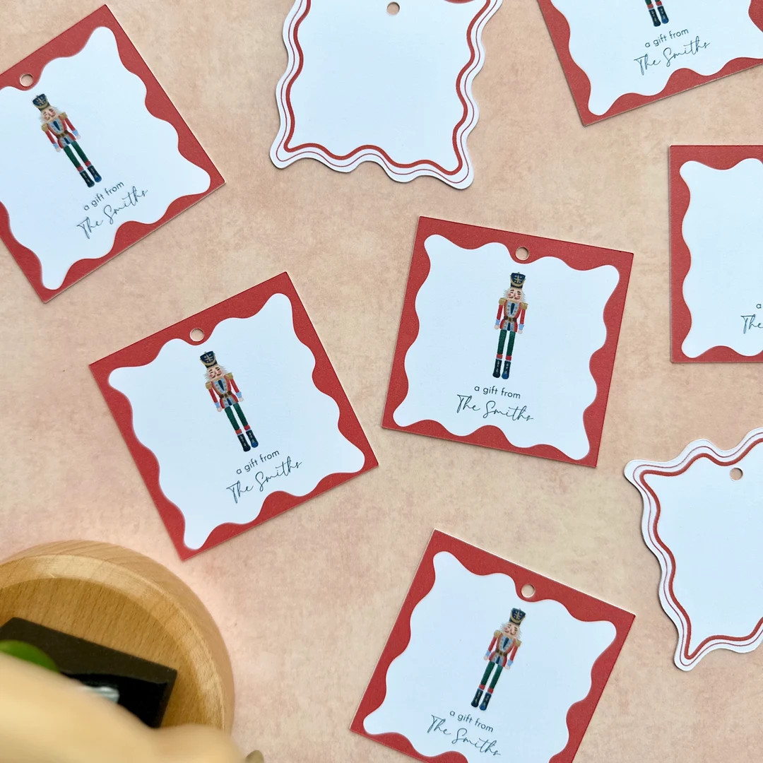 Christmas Personalized Gift Tag Customizable Holiday Tag - Etsy | Etsy (US)