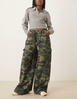 ASOS DESIGN jogger style cargo pant in camouflage print | ASOS (Global)