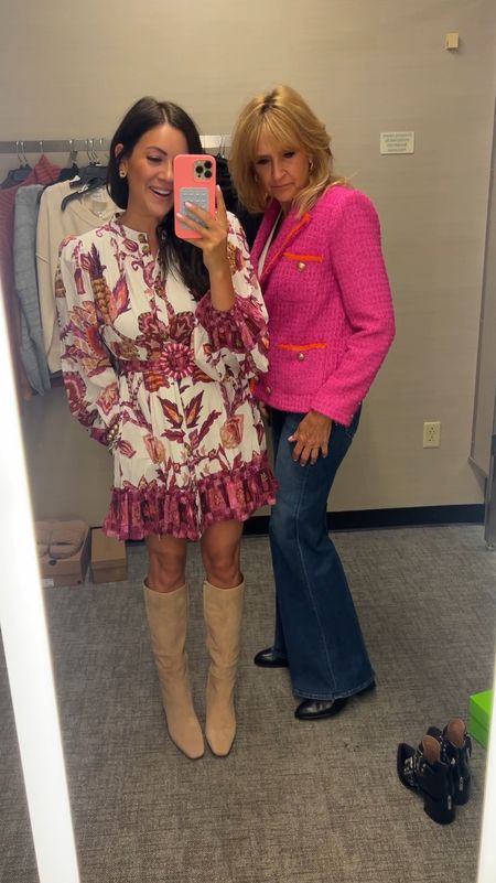 Medium in dress
4 in pink blazer
Jeans run tts 

#LTKxNSale #LTKSeasonal #LTKSummerSales