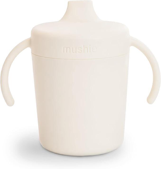 mushie Trainer Sippy Cup | Made in Denmark | Leak Resistant Twist-Off Lid & Handles | Plastic |6 ... | Amazon (US)