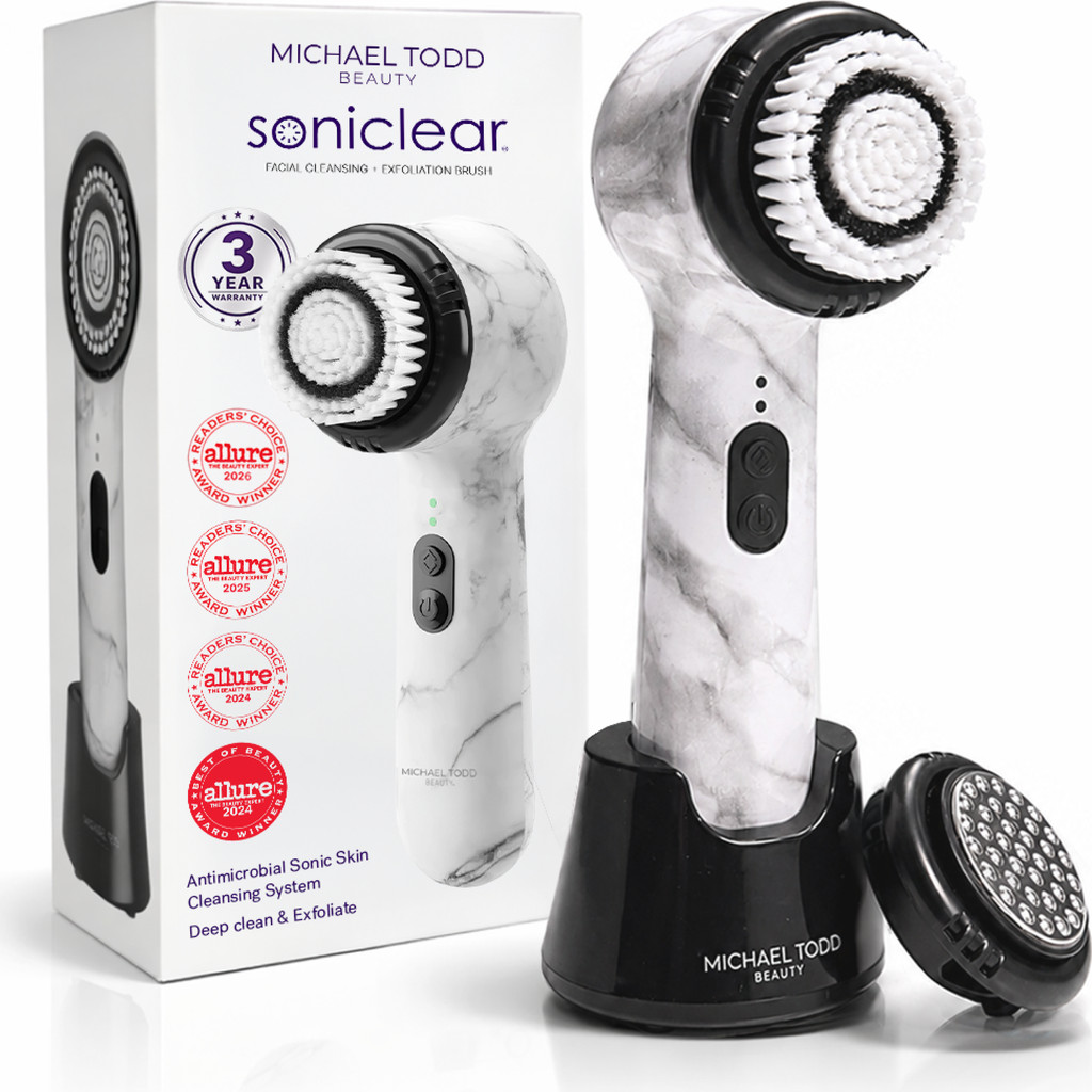 MICHAEL TODD BEAUTY Soniclear Sonic Facial Cleansing Brush in Marble at Nordstrom | Nordstrom