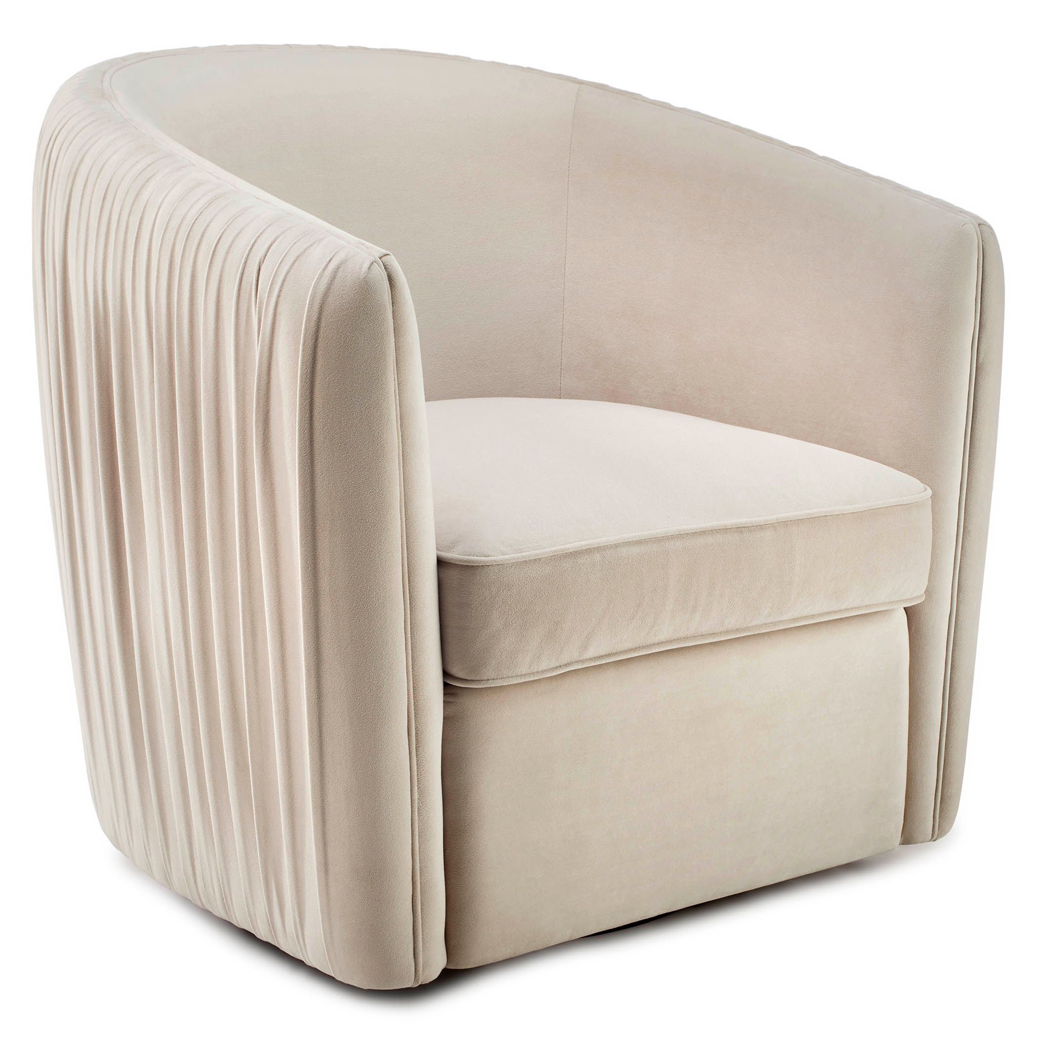 Aria Pleated Swivel Chair | Z Gallerie