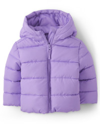 Toddler Girls Puffer Jacket - iris pop | The Children's Place