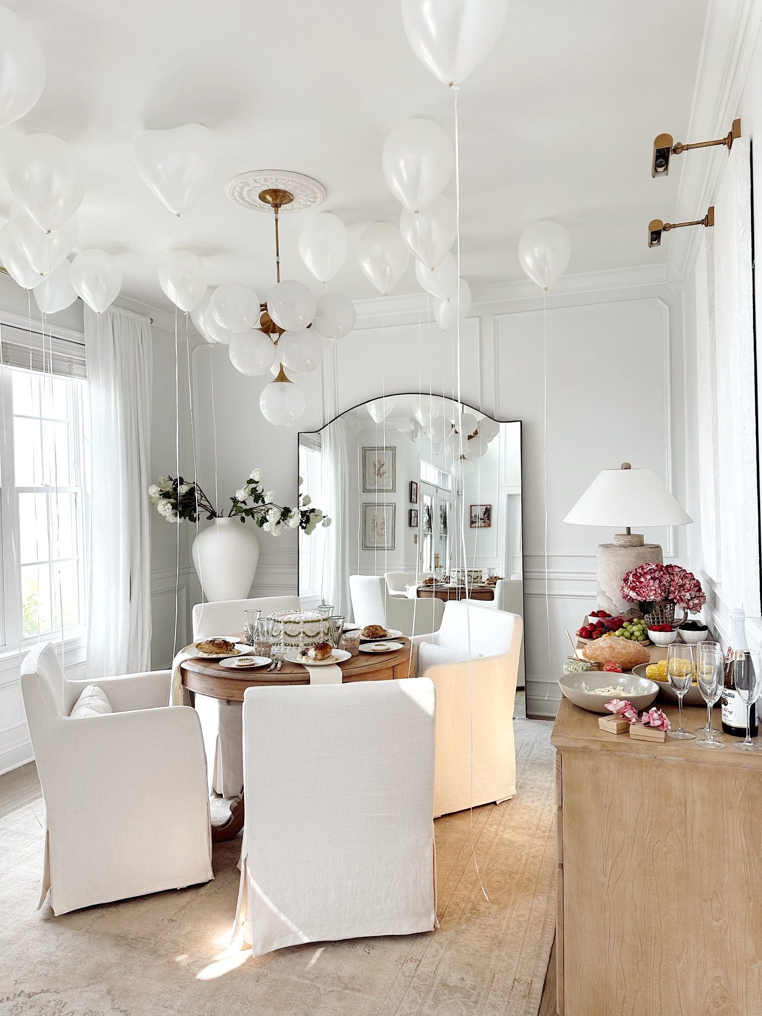 The view of our dining area for a surprise birthday lunch! All decor is linked along with similar products.

#LTKFind #LTKhome