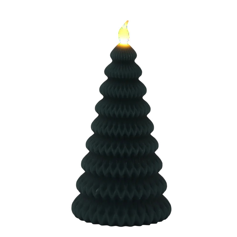 Light-Up Candle Tree Christmas Tabletop Decoration, Green, 9", by Holiday Time | Walmart (US)