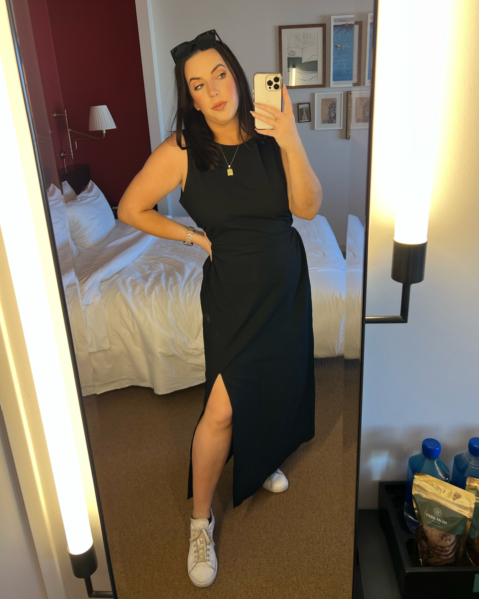 Affordable cutout dress, cotton material, and cute fit! Perfect for travel. 

#LTKmidsize #LTKtravel #LTKfindsunder50