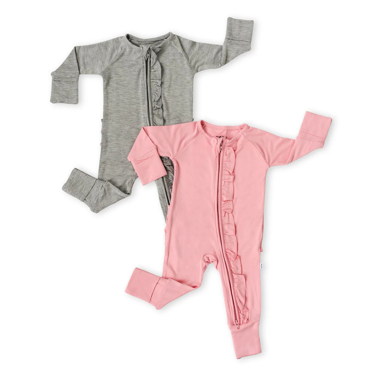 Solid Ruffle Zippy Two-Pack Gift Box | Little Sleepies