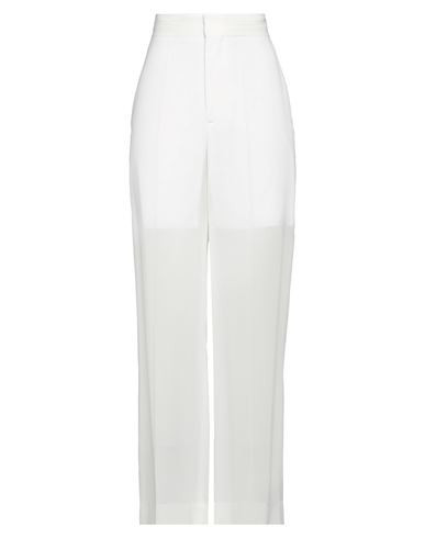 Victoria Beckham Woman Pants White Size 8 Viscose, Virgin Wool | YOOX (US)
