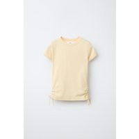 Zara - Modal Cut Out T-Shirt With Bows - Yellow - 13-14 Years (64,6 Inches) - Kids | Zara US