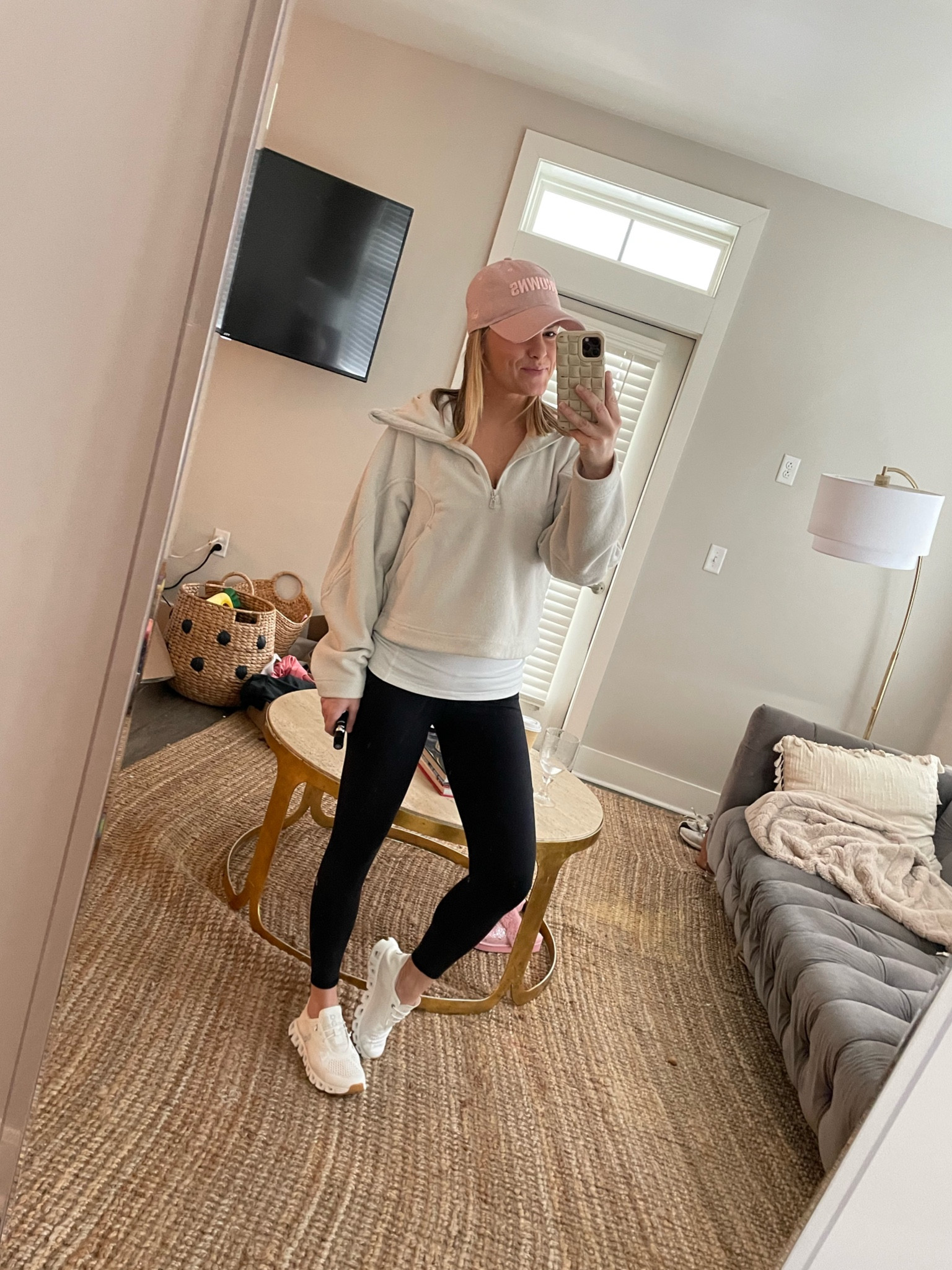 Sporty vibes all the time. Leggings and shoes run tts. For reference I am wearing the size small and 6.5 

#LTKfitness #LTKfindsunder100 #LTKshoecrush