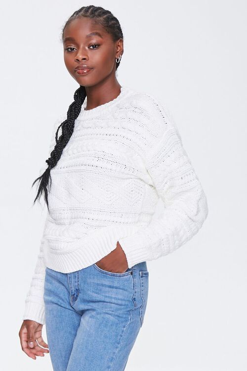 Cable Knit Crew Sweater | Forever 21 (US)